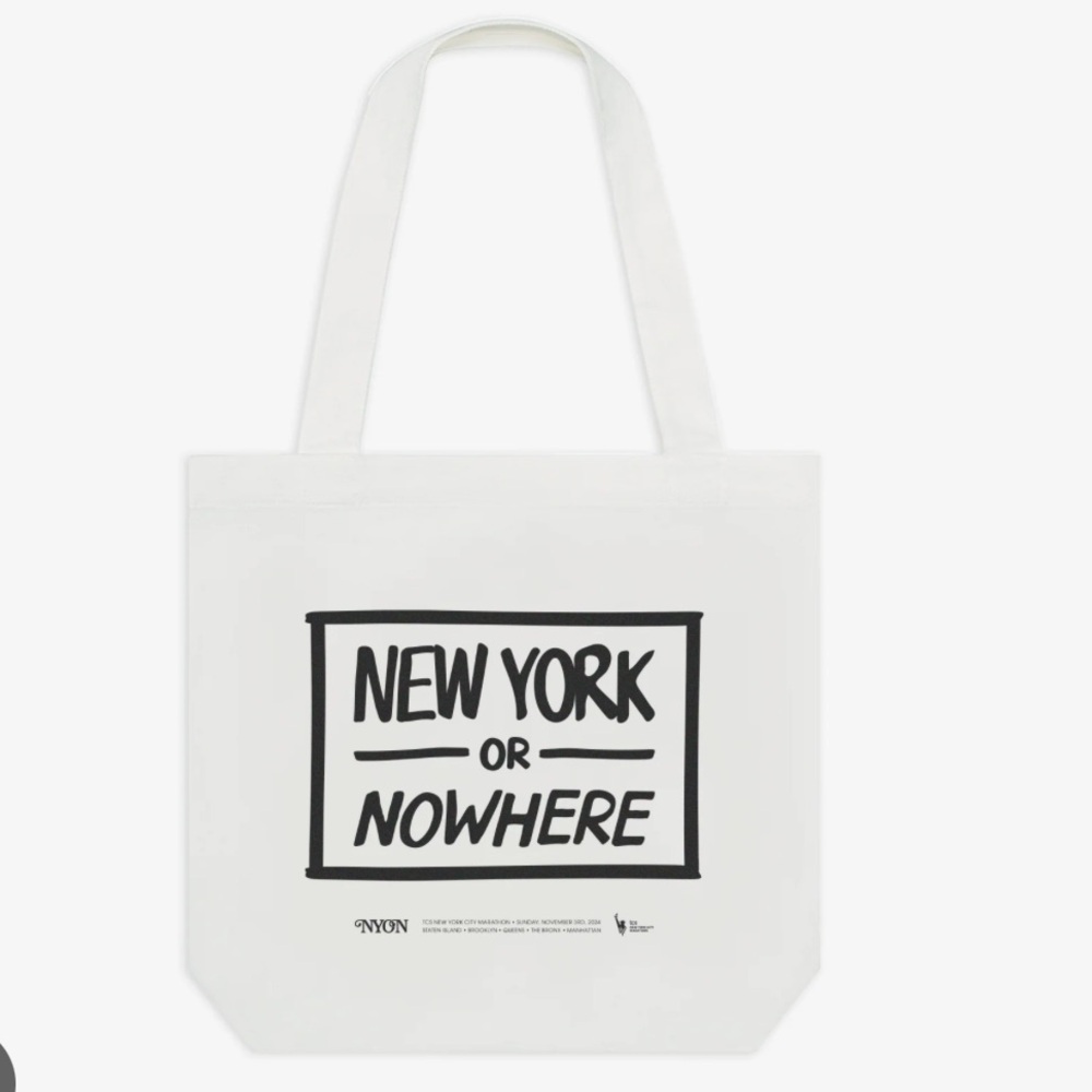 NEW YORK OR NOWHERE NYC marathon tote